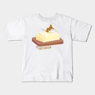 Ski Butter Carving | Lake Tahoe Nevada Kids T-Shirt